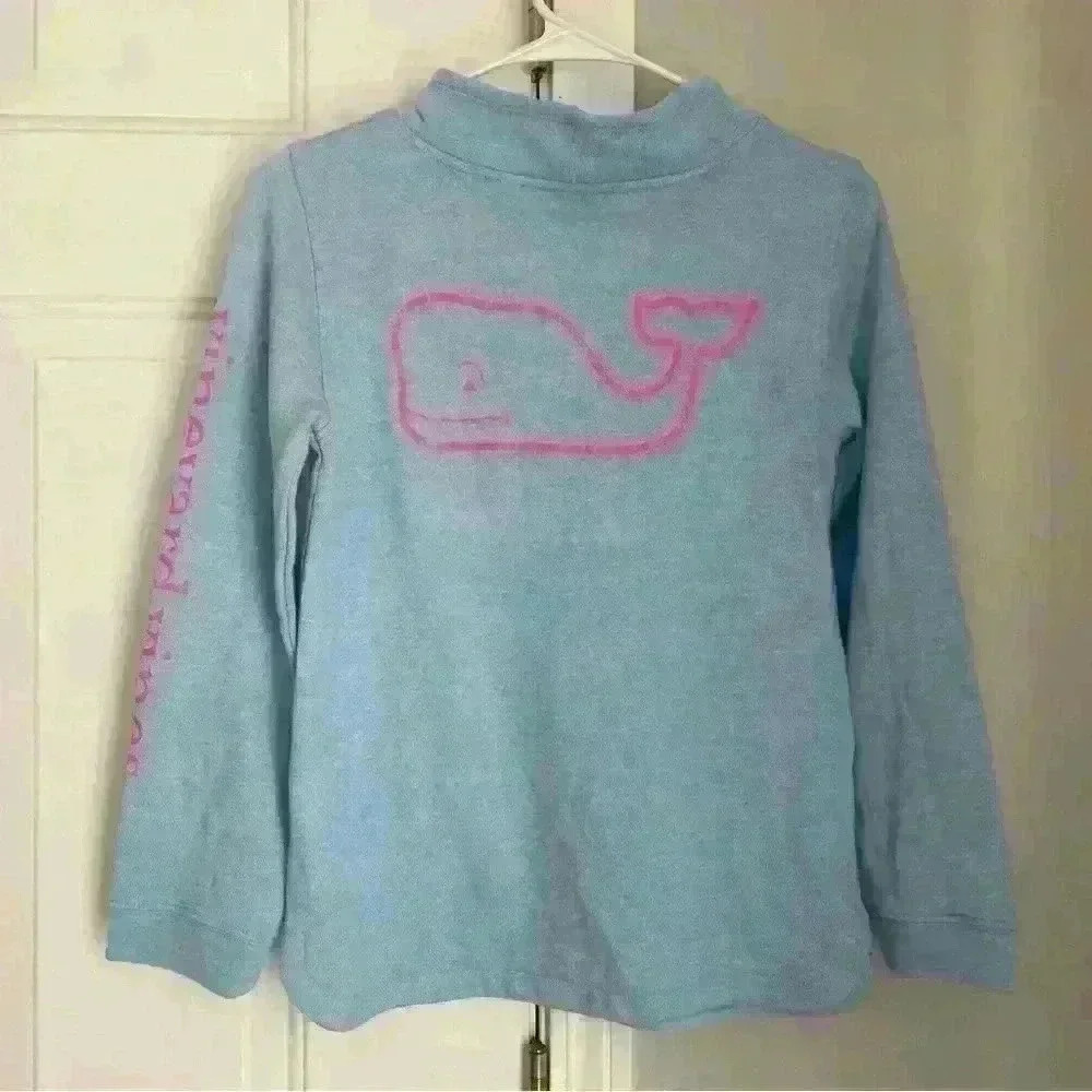 Vineyard Vines Long Sleeve Blue Sweaters for Girls- sz L (14) - Picture 7 of 8